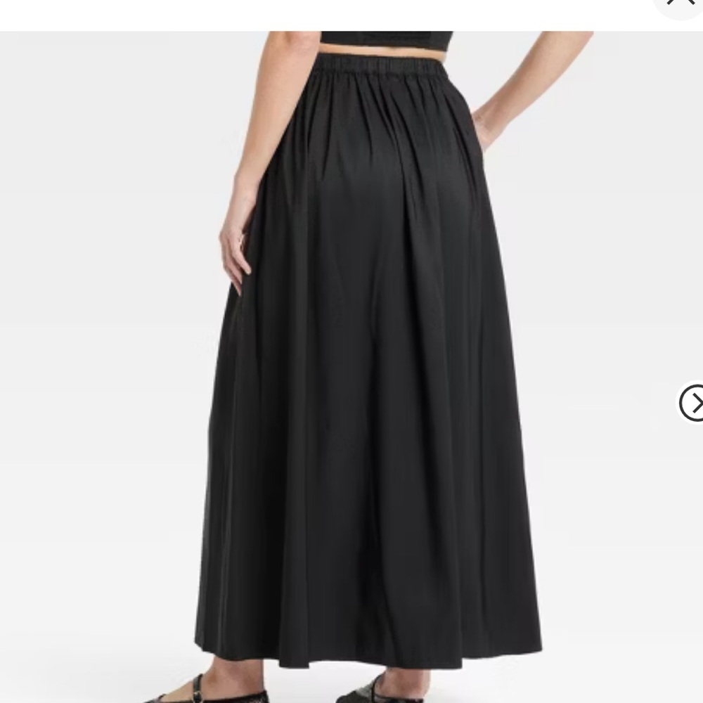 A NEW DAY Women's Pleated A-Line Maxi Skirt